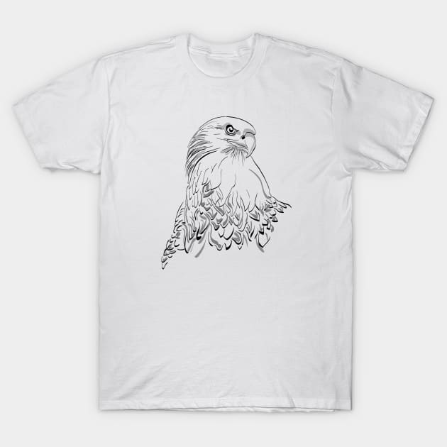 Eagle T-Shirt by linesdesigns